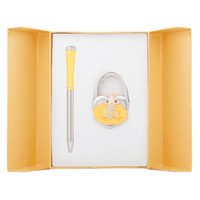 Ручка шариковая Langres набор ручка + крючок для сумки Fairy Tale Желтый (LS.122027-08)