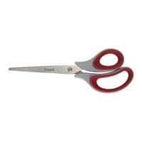 Ножиці Axent Duoton Soft, 21 см, grey-red (6102-06-А)