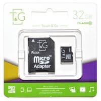 Карта пам'яті MicroSDHC 32GB UHS-I Class 10 T&G + SD-адаптер (TG-32GBSD10U1-01)