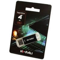 Флеш-накопичувач USB 4GB Hi-Rali Rocket Series Black (HI-4GBVCBK)