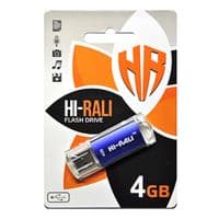 Флеш-накопитель USB 4GB Hi-Rali Rocket Series Blue (HI-4GBVCBL)