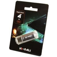 Флеш-накопитель USB 4GB Hi-Rali Rocket Series Silver (HI-4GBVCSL)