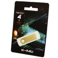 Флеш-накопичувач USB 4GB Hi-Rali Shuttle Series Gold (HI-4GBSHGD)
