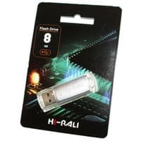 Флеш-накопитель USB 8GB Hi-Rali Rocket Series Silver (HI-8GBVCSL)