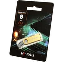 Флеш-накопичувач USB 8GB Hi-Rali Shuttle Series Gold (HI-8GBSHGD)