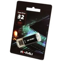 Флеш-накопичувач USB 32GB Hi-Rali Rocket Series Black (HI-32GBVCBK)