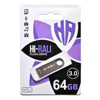 Флеш-накопичувач USB 64GB Hi-Rali Shuttle Series Silver (HI-64GBSHSL)