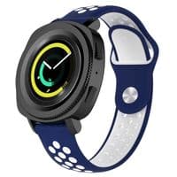 Ремешок BeCover Nike Style для Xiaomi Amazfit Bip/Bip Lite/Bip S Lite/GTR 42mm/GTS/TicWatch S2/TicWatch E Blue-White (705707)