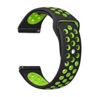 Ремешок BeCover Nike Style для Xiaomi iMi KW66/Mi Watch Color/Haylou LS01/LS02/Haylou Smart Watch Solar LS05 Black-Green (705802)