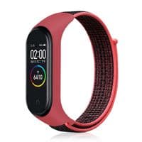Ремінець BeCover Nylon Style для Xiaomi Mi Smart Band 5 Black/Red (705416)