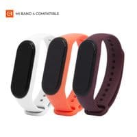 Ремінець Armorstandart для Xiaomi Mi Band 4/3 Marsala/Orange/White 3шт (ARM56667)
