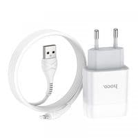 Зарядное устройство Hoco C72A Glorious (1USB, 2.1А) White (6931474712899)