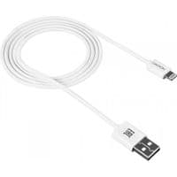 Кабель Canyon USB - Lightning 1м, білий (CNE -CFI1W)