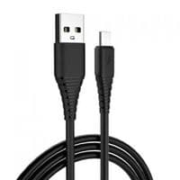 Кабель ColorWay USB-microUSB (ПВХ), 2,4А, 1м, чорний (CW-CBUM025-BK)