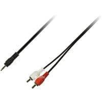 Кабель Piko (1283126473890) AUX 3,5 мм M-2xRCA M, 1,5 м чорний