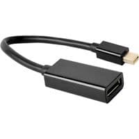 Адаптер Cablexpert (A-mDPM-DPF4K-01), MiniDisplayPort-DisplayPort, 0.15м, черный