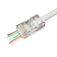 Конектор RJ 45 Cablexpert (LC-PTU-01/10) з наскрізними отворами (10 шт / уп)