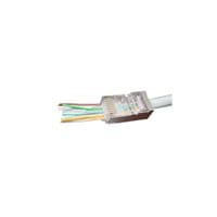 Конектор RJ 45 Cablexpert (LC-PTF-01/10) екранований, з золоченими контактами, з наскрізними отворами (10 шт / уп)