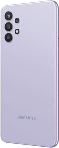 Смартфон Samsung Galaxy A32 SM-A325 4/128GB Dual Sim Light Violet_UA_; 6.4" (2400х1080) Super AMOLED / MediaTek Helio G80 / ОЗУ 4 ГБ / 128 ГБ вбудованої + microSD до 1 ТБ / камера 64+8+5+5 Мп + 20 Мп / 4G (LTE) / Bluetooth, Wi-Fi, NFC / GPS, GLONASS, Beidou, Galileo / ОС Android 11.0 / 158.9х73.6х8.4 мм, 184 г / 5000 мАг / фіолетовий
