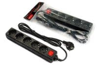 Мережевий фільтр FrimeCom (FC-B2005W 3 B) 5 розеток, 3 м, чорний (пакет)