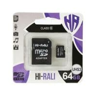 Карта памяти MicroSDXC  64GB Class 10 Hi-Rali (HI-64GBSDCL10-00)
