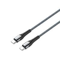 Кабель ColorWay USB Type-C-Швидка зарядка USB Type-C PD, 3А, 65 Вт, 1 м сірий (CW-CBPDCC040-GR)