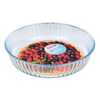 Форма с/к O CUISINE  форма стекл.кругл.26см(2,1л) рифл. выс.sticker (818BN00/B046)