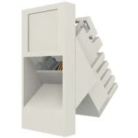 Модуль MOLEX Euromod 50х25/1xRJ45/M1 угловой/STP PowerCat5е