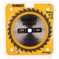Диск пильний DeWALT, 184х16мм, 30 зубів
