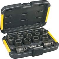  DeWALT  Набор ударных головок, 17 пр., перех. с 1/4 на 1/2