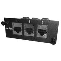 оптические компоненты MOLEX 3xModule DG STP adapter plate, Unloaded,