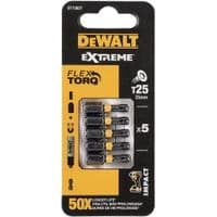 Биты ударные DeWALT  IMPACT TORSION, Т25мм, L = 25мм, 5шт.
