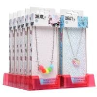 Girl CREATE IT! Підвіска на ланцюжку Помпони та Серце-конфетті