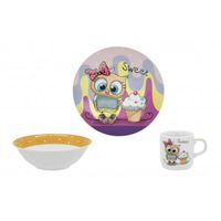 Набір посуду дитячий. Limited Edition SWEET OWL /НАБІР/3 пр. короб (C525)
