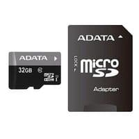 Карта памяти A-DATA 32Gb microSDHC Ultra UHS-I +SD адаптер Class 10 (AUSDH32GUICL10-RA1)