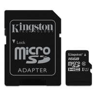 Карта памяти Kingston 16GB microSDHC Class 10 UHS-I (SDC10G2/16GB)