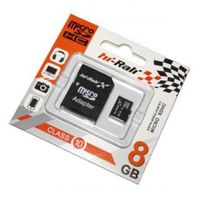 Карта памяти MicroSDHC   8GB Class 10 Hi-Rali + SD-adapter (HI-8GBSDCL10-01)