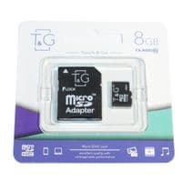Карта памяти MicroSDHC   8GB Class 10 T&G + SD-adapter (TG-8GBSDCL10-01)