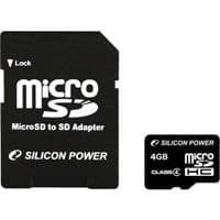 Карта памяти Silicon Power 4Gb microSDHC class 4 (SP004GBSTH004V10)