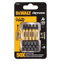 Биты ударные DeWALT  IMPACT TORSION T20, 50мм, 5шт.