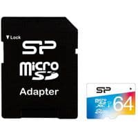 Карта памяти Silicon Power 64GB microSDXC Class 10 UHS-I U3 (SP064GBSTXBU1V20SP)