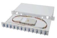 Оптическая панель DIGITUS 19'' 1U, 12xSC Duplex, OS2, в сборе