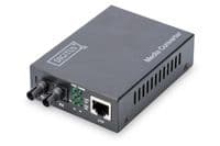 Медіа-конвертор DIGITUS Gigabit, RJ45 / MM ST DX, 850nm, 0.5km