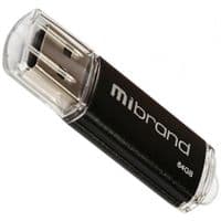USB флеш накопичувач Mibrand 64GB Cougar Black USB 2.0 (MI2.0 / CU64P1B)