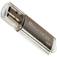 USB флеш накопичувач Mibrand 64GB Cougar Silver USB 2.0 (MI2.0 / CU64P1S)
