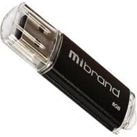 USB флеш накопичувач Mibrand 8GB Cougar Black USB 2.0 (MI2.0 / CU8P1B)