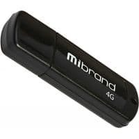USB флеш -накопичувач Mibrand 32 ГБ Grizzly Black USB 2.0 (MI2.0/GR32P3B)