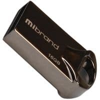 USB флеш накопичувач Mibrand 16GB Hawk Black USB 2.0 (MI2.0 / HA16M1B)