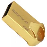 USB флеш накопичувач Mibrand 16GB Hawk Gold USB 2.0 (MI2.0 / HA16M1G)