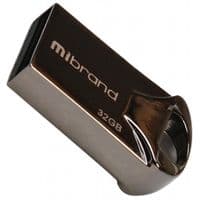 USB флеш накопичувач Mibrand 32GB Hawk Black USB 2.0 (MI2.0 / HA32M1B)
